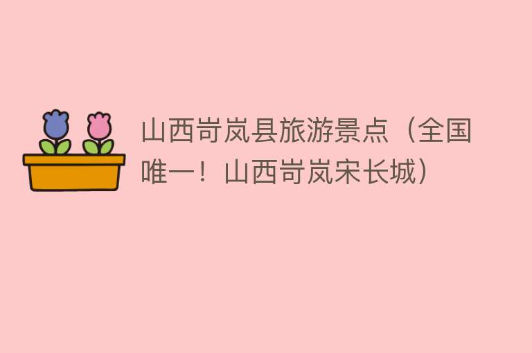 山西岢岚县旅游景点（全国唯一！山西岢岚宋长城）