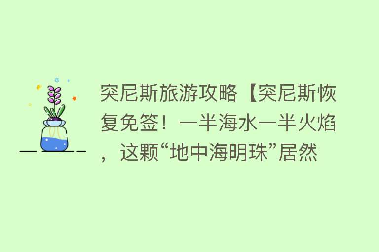 突尼斯旅游攻略【突尼斯恢复免签！一半海水一半火焰，这颗“地中海明珠”居然这么美！】