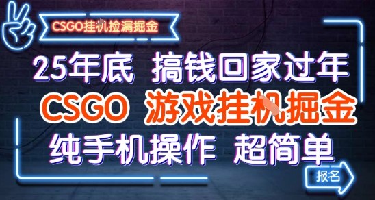 1-453.jpg 25年底搞钱回家过年,CSGO游戏挂G掘金,纯手机操作超简单