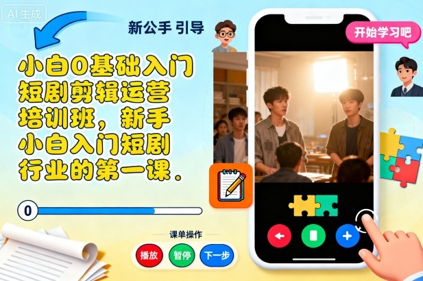 1-461.jpg 小白0基础入门短剧剪辑运营培训班,新手小白入门短剧行业的第一课