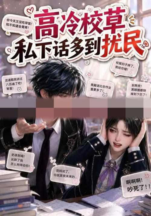 高冷校草私下话多到扰民（88集全）AI短剧 - 紫橙阁短剧