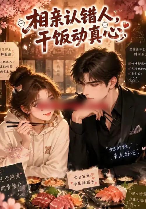 相亲认错人,干饭动真心(33集全)AI短剧-紫橙网创项目网
