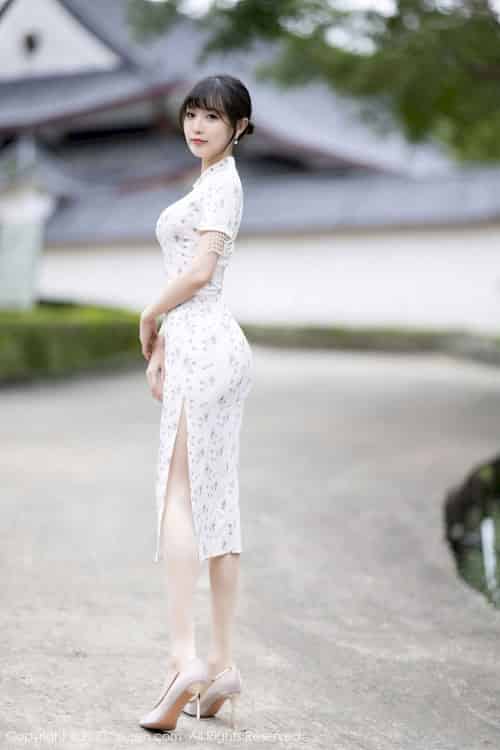 [秀人XiuRen] No.6346 模特林星阑 – 短款旗袍+原色丝袜海南旅拍-紫橙网创项目网