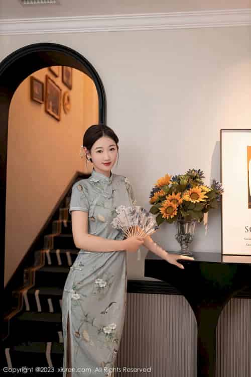 [秀人XiuRen] No.7232 唐安琪 – 旗袍服饰+原色丝袜巴厘岛旅拍-紫橙网创项目网