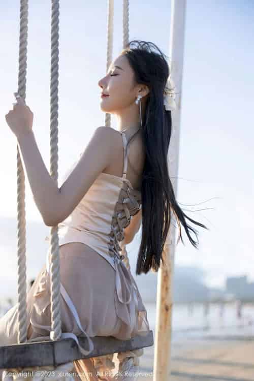 [XiuRen秀人网] No.6581 女神王馨瑶yanni – 吊带长裙+肉丝海南岛旅拍