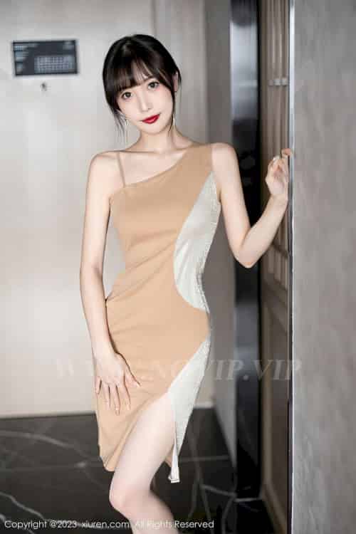 [XiuRen秀人网] No.6236 模特林星阑 – 连衣短裙+原色丝袜性感写真-紫橙网创项目网