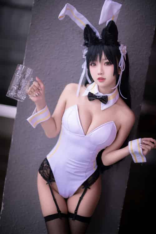 [Cosplay]鬼畜瑶在不在 – 黑丝兔女郎 