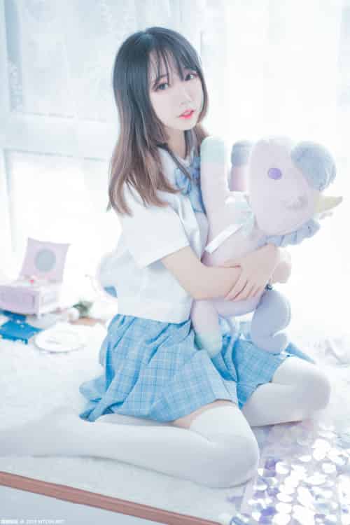 [喵糖映画]VOL.019 蓝白梦幻少女 