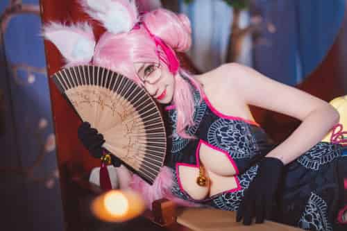 [Cosplay]南桃Momoko – 玉藻前旗袍-紫橙网创项目网