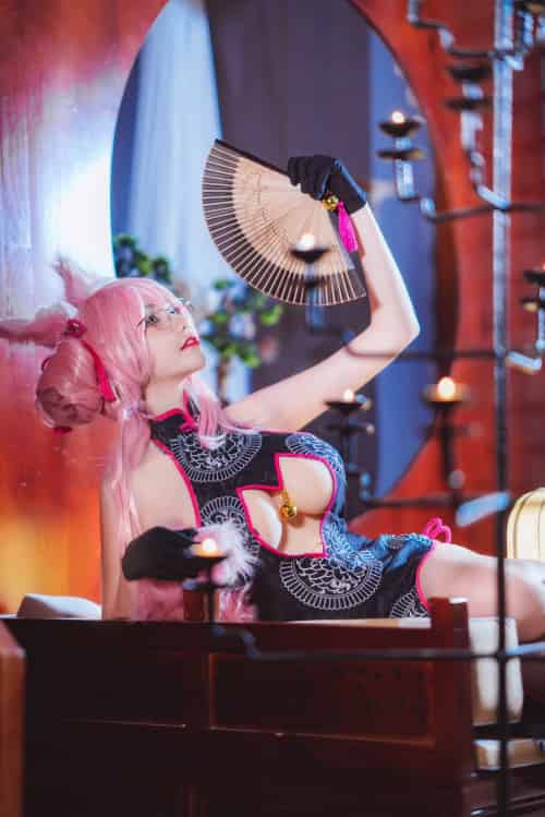 [Cosplay]南桃Momoko – 玉藻前旗袍 