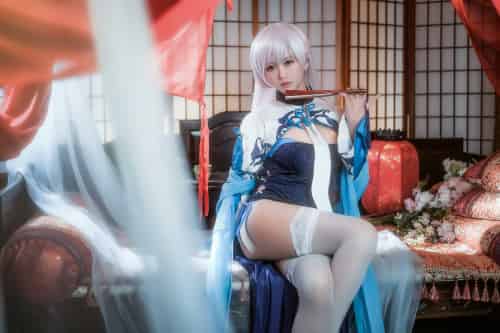 [Cosplay]鳗鱼霏儿 – 碧蓝华裳 贝姐 