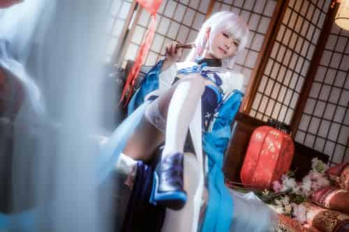 [Cosplay]鳗鱼霏儿 – 碧蓝华裳 贝姐-紫橙网创项目网