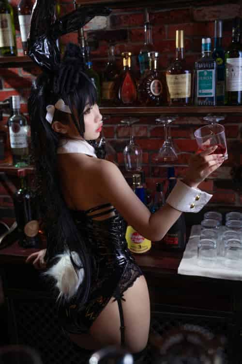 [Cosplay]鬼畜瑶在不在 – 黑色同人兔女郎 