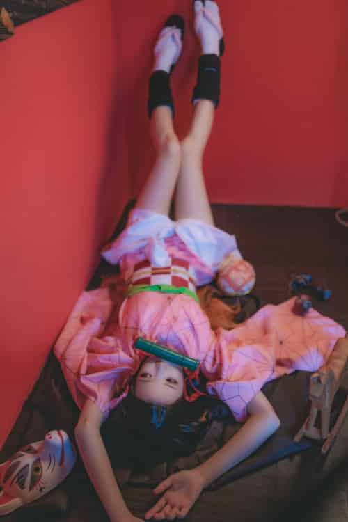 [Cosplay]桜桃喵 – 灶门祢豆子 