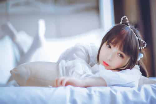 [Cosplay]疯猫ss -白色睡衣 