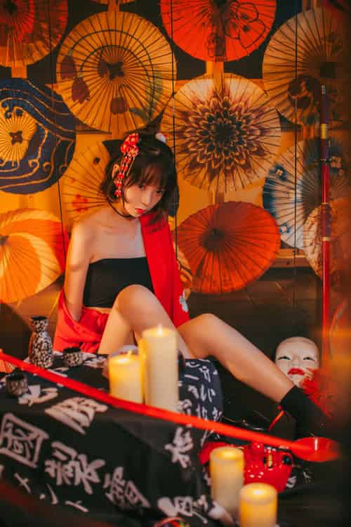 [Cosplay]疯猫ss -红色羽衣 