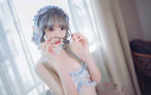 [Cosplay]疯猫ss – 蓝色精灵 