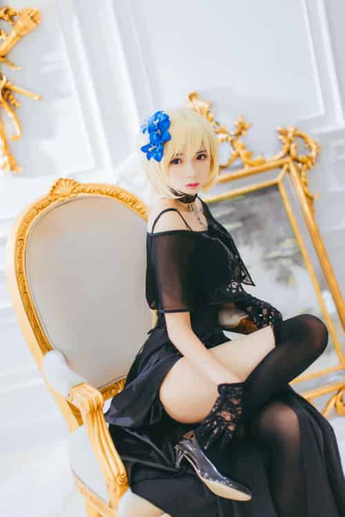 [Cosplay][网红少女]疯猫ss – 疯猫贞德礼装 