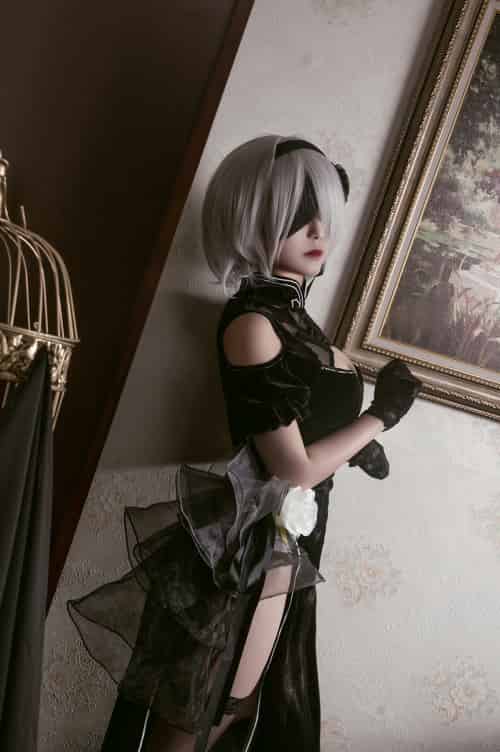 [Cosplay]穿旗袍的2B小姐姐-紫橙网创项目网