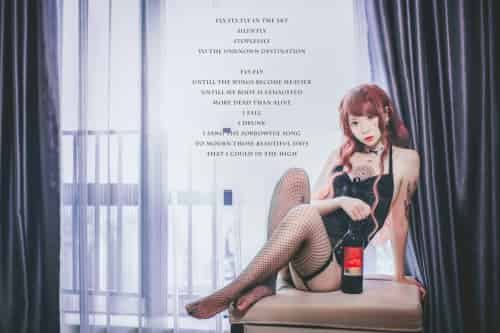 疯猫ss -黑色吊带袜-紫橙网创项目网