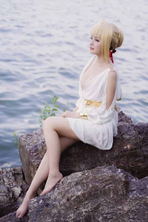 甜美女神 白裙飘逸难以抵挡的诱惑-紫橙网创项目网