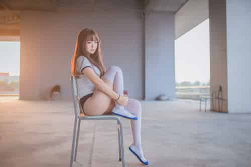 性感人气COSER Yoko宅夏Cos – 白丝捆绑 