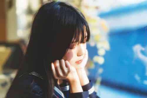 萝莉风COS 桜桃喵 – 黑色水手服 