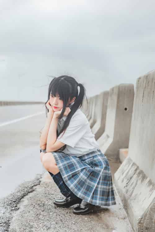 萝莉风COS 桜桃喵 – 耳畔的风-紫橙网创项目网