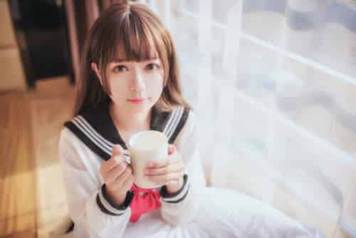 白金Saki写真 – 半透明水手服-紫橙网创项目网