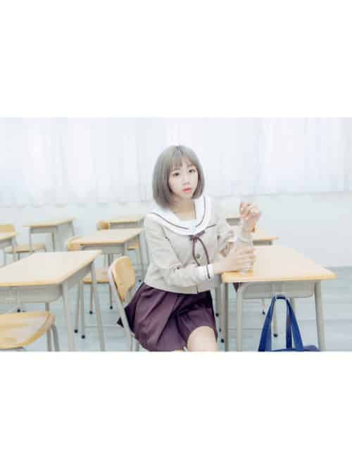 [JUICY]多汁女孩阮靖貽 水手服挑逗可爱单纯学生-紫橙网创项目网