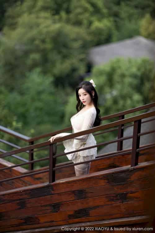 [语画界XIAOYU] Vol.912 女神杨晨晨Yome – 白色服饰+完美服饰杭州旅拍-紫橙网创项目网