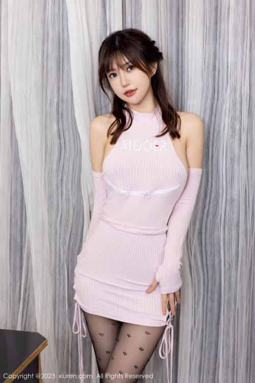 [秀人XiuRen] No.6097 女神绮里嘉ula – 粉色短裙+浴室场景性感写真-紫橙网创项目网