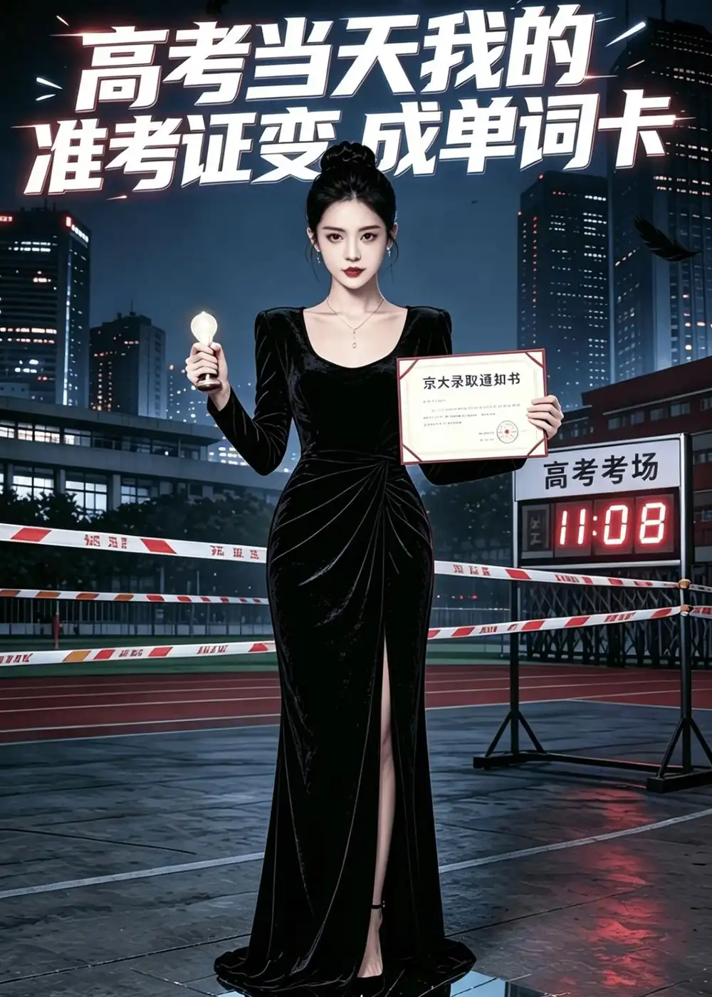 高考当天我的准考证变成单词卡(31集)Ai短剧-紫橙网创项目网
