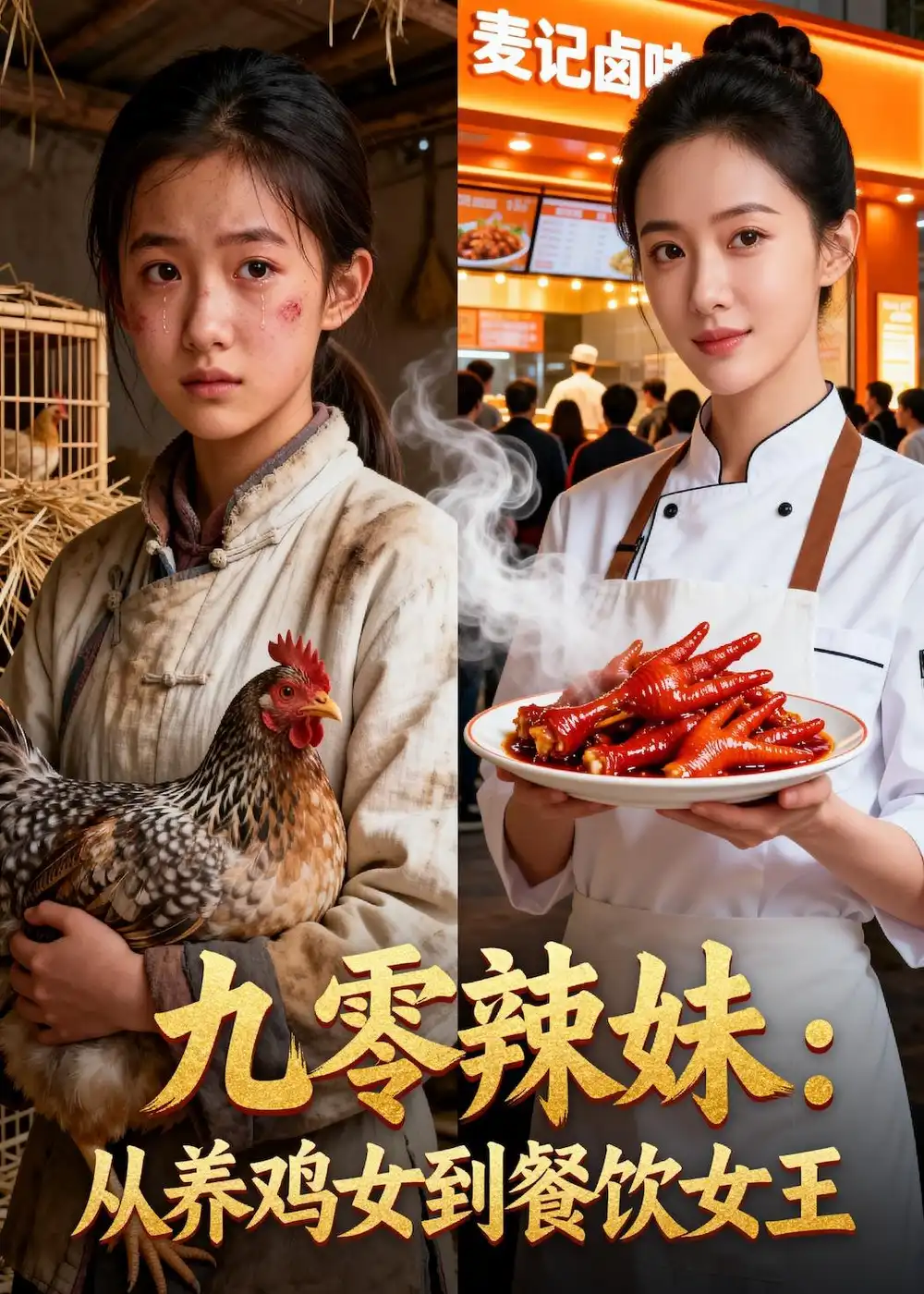 九零辣妹从养鸡女到餐饮女王（59集）Ai短剧 - 紫橙阁短剧