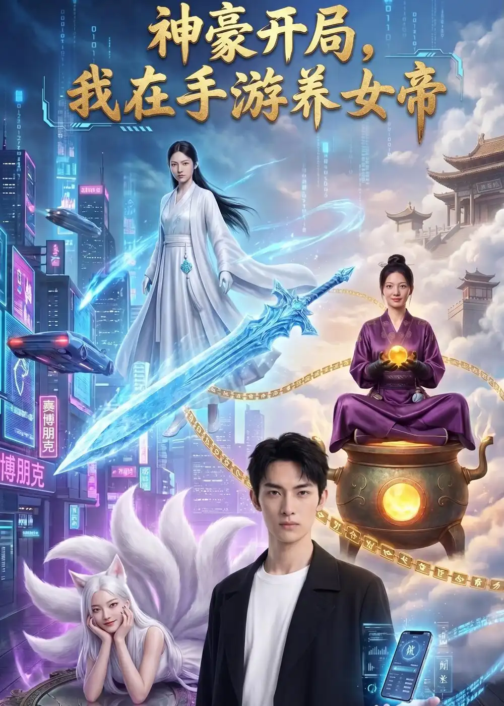神豪开局我在手游养女帝（82集）AI短剧 - 紫橙阁短剧