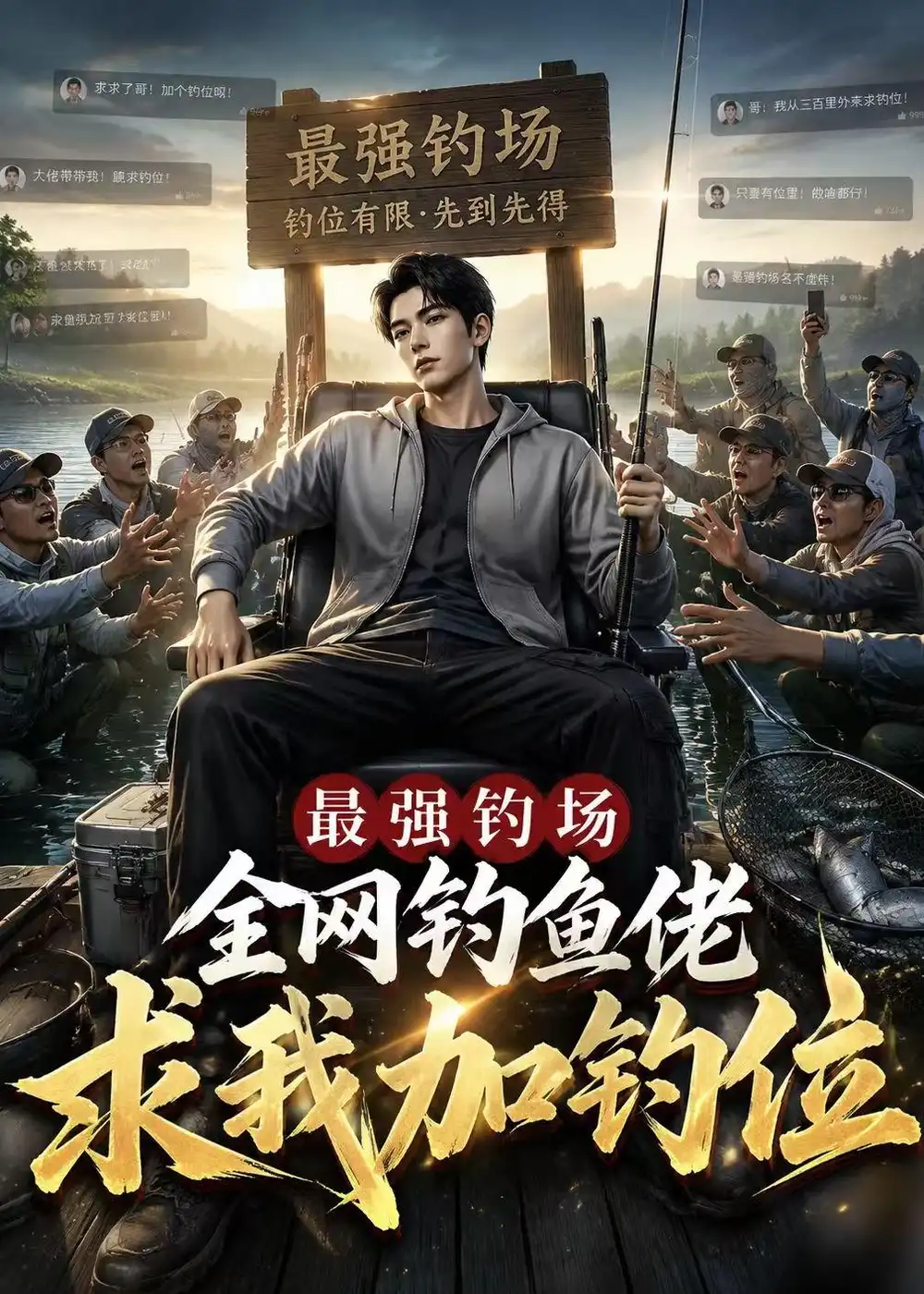 最强钓场全网钓鱼佬求我加钓位（46集）AI短剧 - 紫橙阁短剧