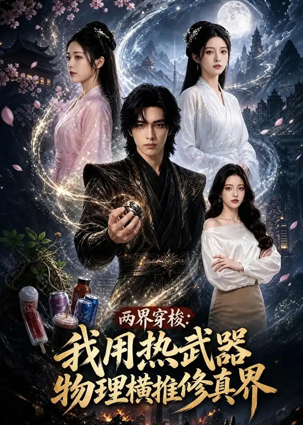 两界穿梭我用热武器物理横推修真界(80集)AI短剧-紫橙网创项目网