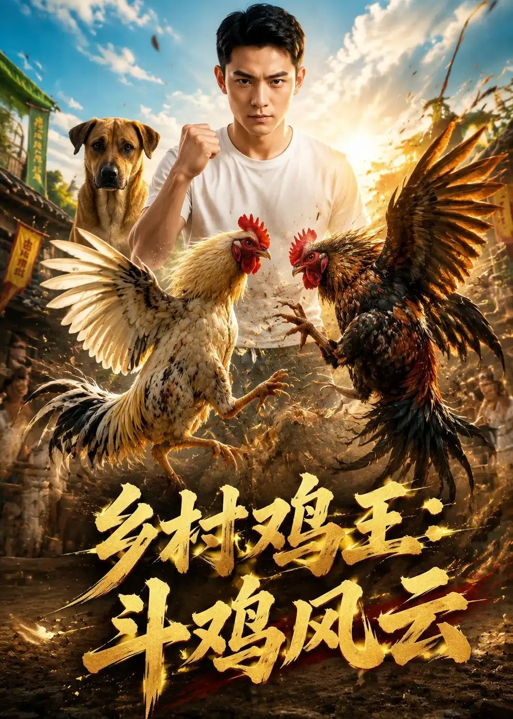 乡村鸡王斗鸡风云(37集)AI短剧-紫橙网创项目网