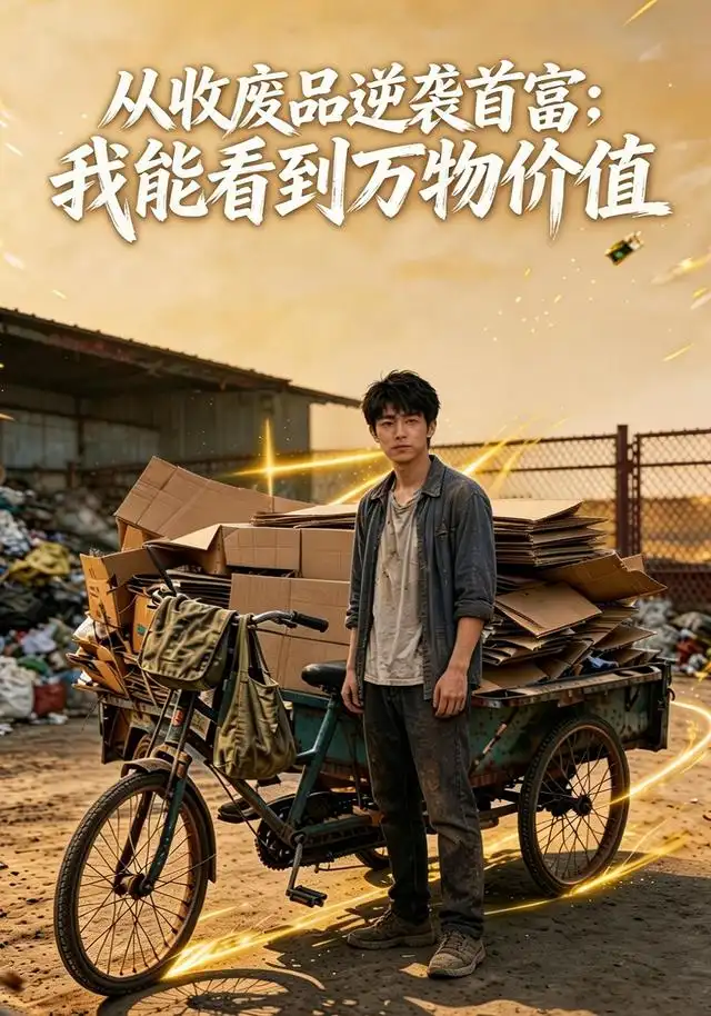 从收废品逆袭首富我能看到万物价值(60集)AI短剧-紫橙网创项目网