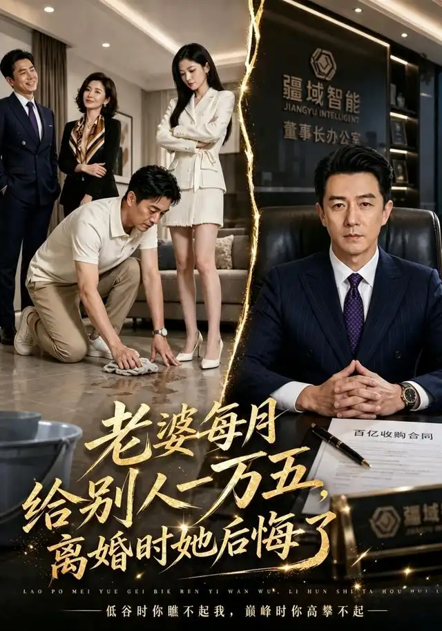 老婆每月给别人一万五离婚时她后悔了(113集)AI短剧-紫橙网创项目网