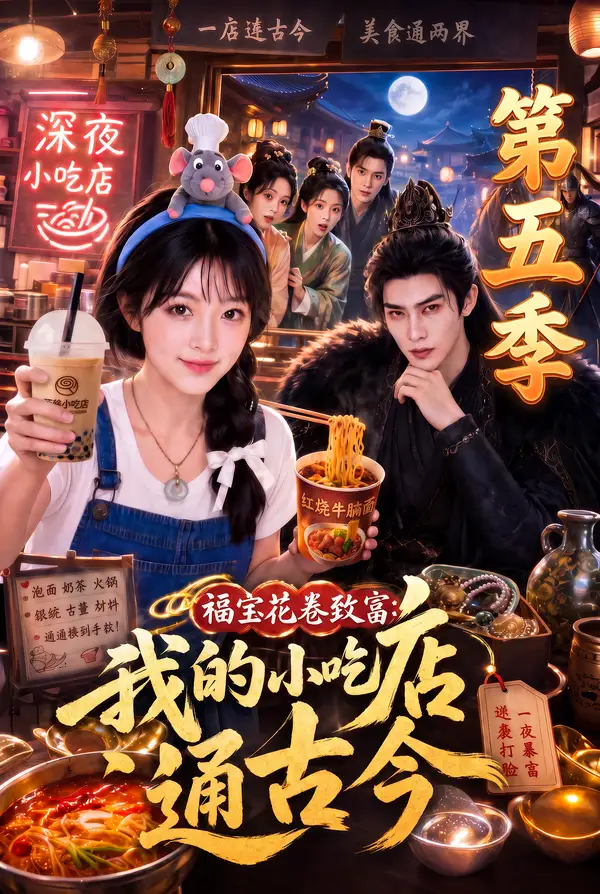 福宝花卷致富我的小吃店通古今第五季（160集） - 紫橙阁短剧