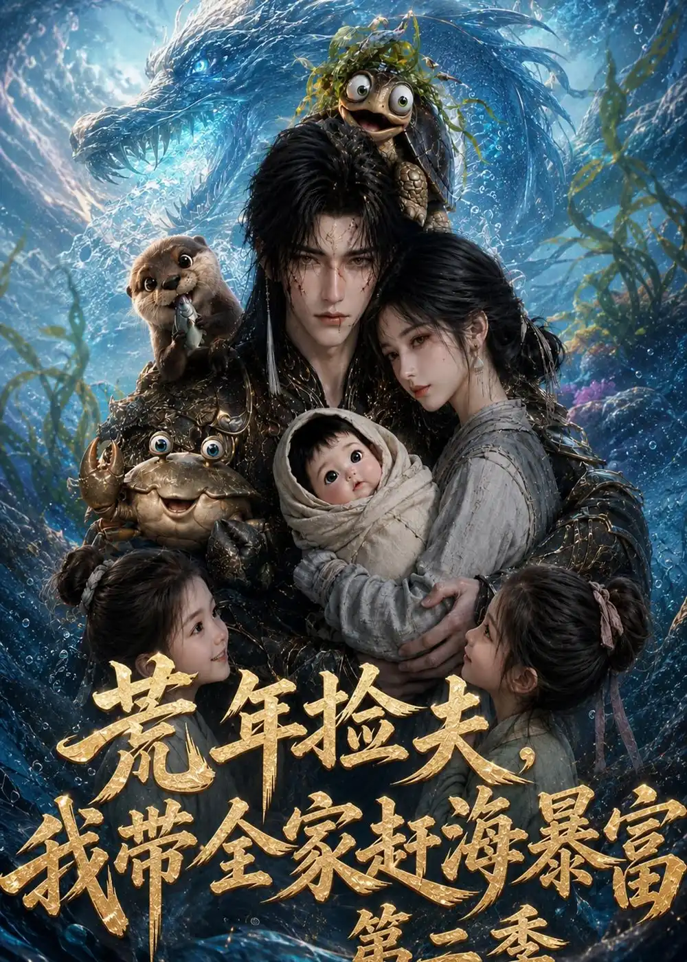 荒年捡夫我带全家赶海暴富第二季（108集） - 紫橙阁短剧