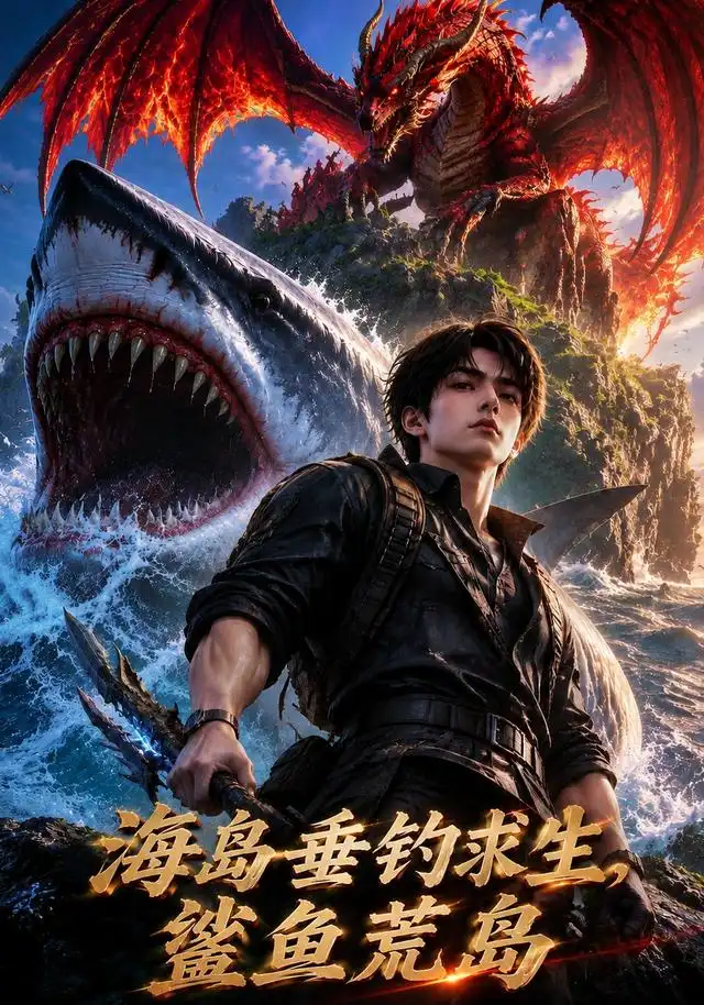 海岛垂钓求生鲨鱼荒岛(88集)AI短剧-紫橙网创项目网