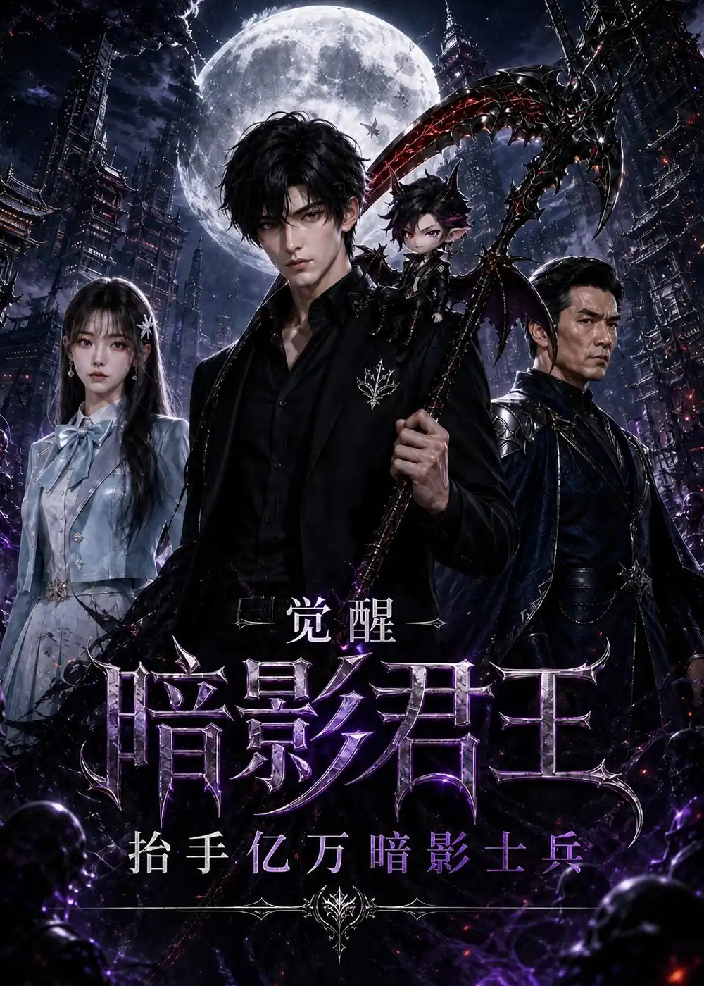 觉醒暗影君王抬手亿万暗影士兵（157集）-紫橙网创项目网