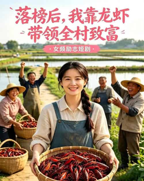 落榜后，我靠龙虾带领全村致富（52集全）AI - 紫橙阁短剧