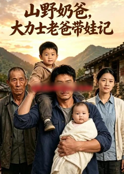 山野奶爸,大力士老爸带娃记(117集全)AI短剧-紫橙网创项目网