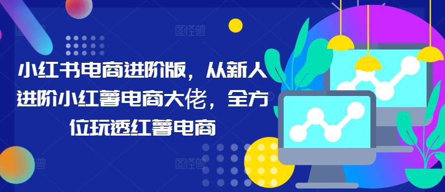小红书电商进阶版，从新人进阶小红薯电商大佬，全方位玩透红薯电商 - 冒泡网赚