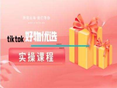 tiktok好物优选实操课程，好物分享操作技巧 - 冒泡网赚