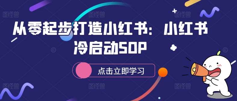 从零起步打造小红书：小红书冷启动SOP - 冒泡网赚