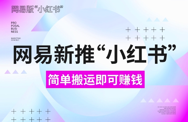 网易官方新推“小红书”，搬运即有收益，新手小白千万别错过(附详细教程) - 冒泡网赚